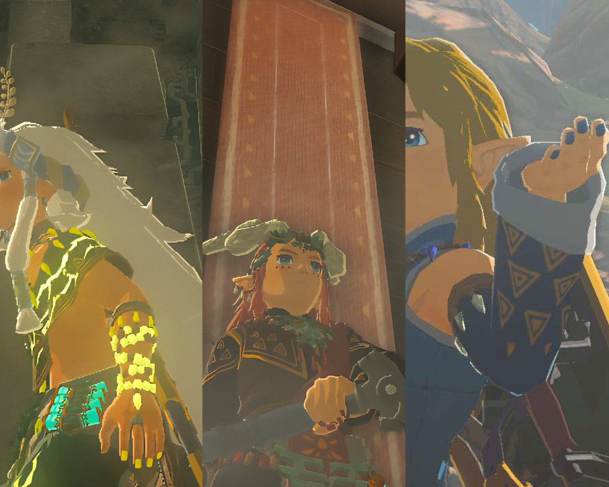 Shoutout to the Nintendo developers for having Link wear nail polish in his elemental sets like the fabulous diva he is 💅✨️