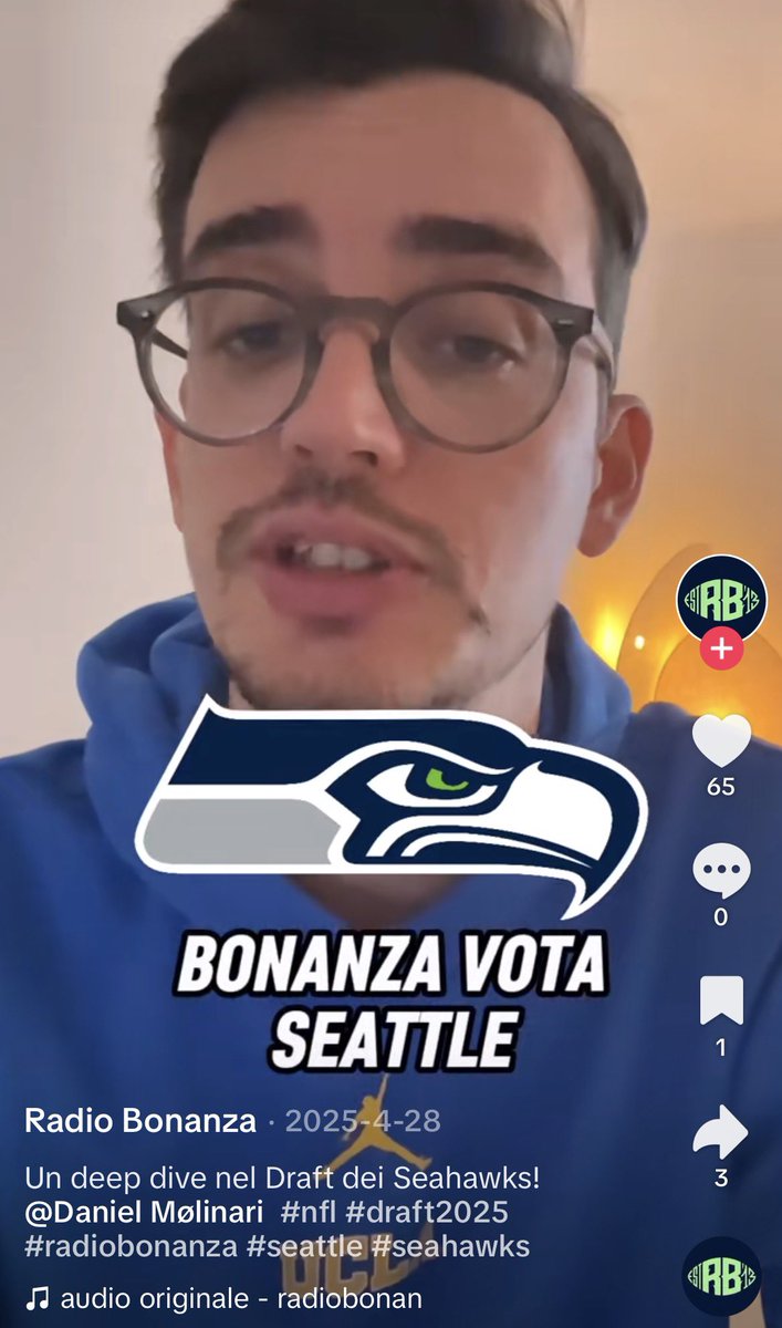 La Bonanza non posterà molto su TikTok ma quando lo fa - it knows business. #capiscers

Era la classe Draft che più ci intrigava, il campo ci ha dato subito risposta. Lavorone immenso di Mike Macdonald e John Schneider in cabina di regia. 

I Seattle Seahawks tornano al #SBLX
