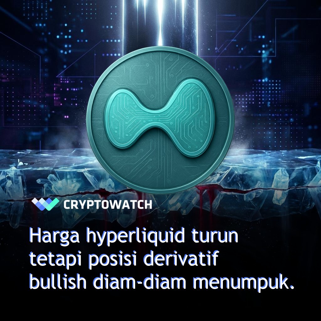 Penjual spot menekan harga $HYPE, tetapi pasar derivatif menunjukkan hal berbeda. OI naik 8% w/w dengan funding positif menunjukkan posisi long menyerap koreksi ini, bukan kabur. Mewaspadai potensi squeeze. #crypto #hyperliquid #trading #fintwit