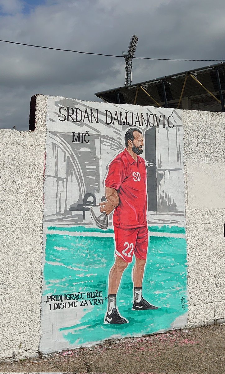 #MondayMural

Nikšić 🇲🇪 - Stadion Željezare.