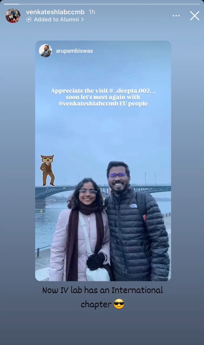 Ishwariya13's tweet photo. You know what warms my soul? Seeing lab alum hang out well after they’ve left the lab, because the alumni network is organic and self-watering! You set the right tone, bonds are forged for life. Happy to see @arupamb07 and @DeeptaBeji from 2024 batch hang out in 🇩🇪❤️ https://t.co/ghudni9Zcr