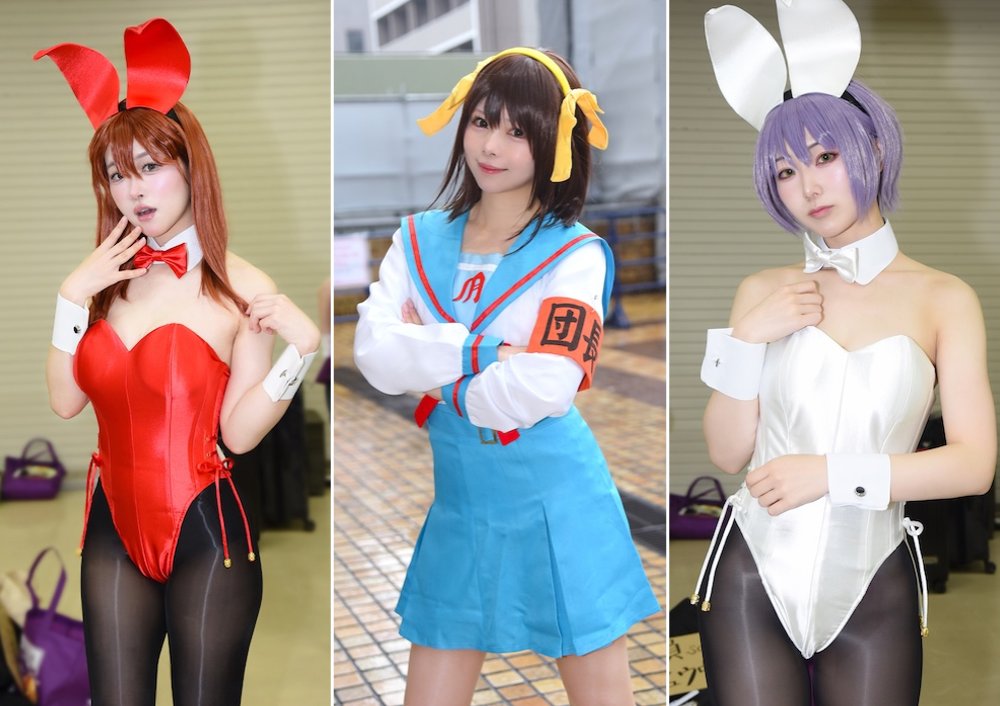 バニー＆制服衣装の『涼宮ハルヒの憂鬱』コスプレイヤーたちに聞いた