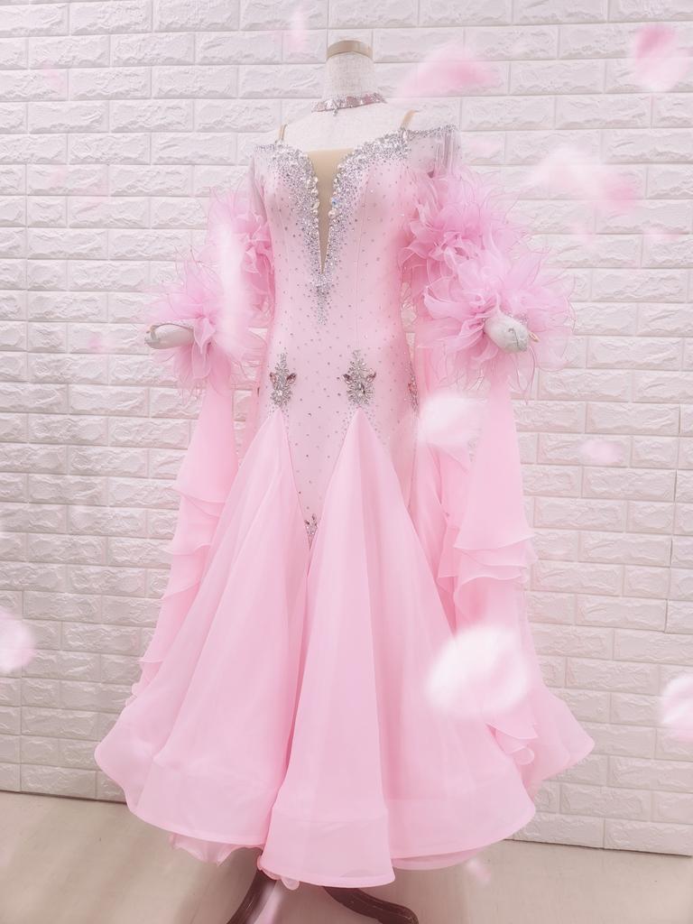 【白樺】スタンダードドレス 試着・レンタル・購入】LLサイズのゴージャススタンダードドレス634-LL