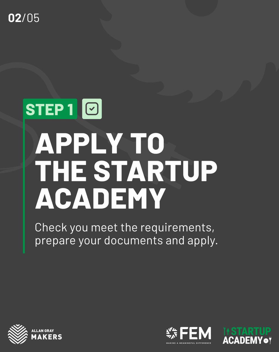 NYDARSA's tweet photo. Have you heard about the Allan Gray Makers Startup Academy 2026?

This 8-month incubation programme is designed to provide entrepreneurship training and comprehensive support to aspiring artisan entrepreneurs aiming to establish new businesses in the bricklaying, carpentry, electrical, and plumbing trades.

Apply here: https://t.co/ms3NQvJbmV 

Applications close 30 January 2026 at 17:00.

#StartUpAcademy2026 #AllanGray #Bricklaying #Carpentry #Electricians #SAPlumbing #MondayMotivation #SouthAfrica
