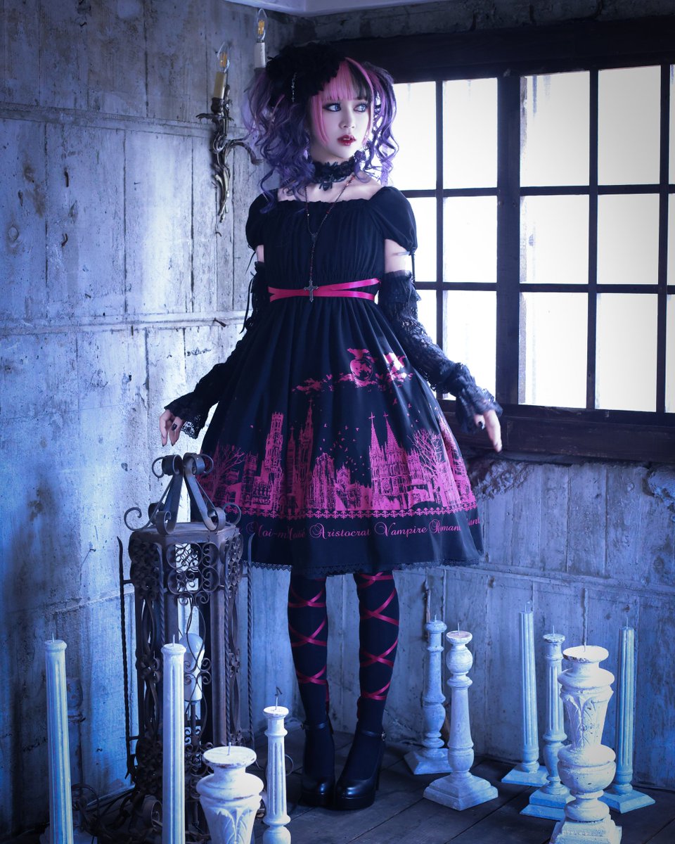 まもなく12時から販売開始】 ✞サイレントムーンワンピース(ミニ丈