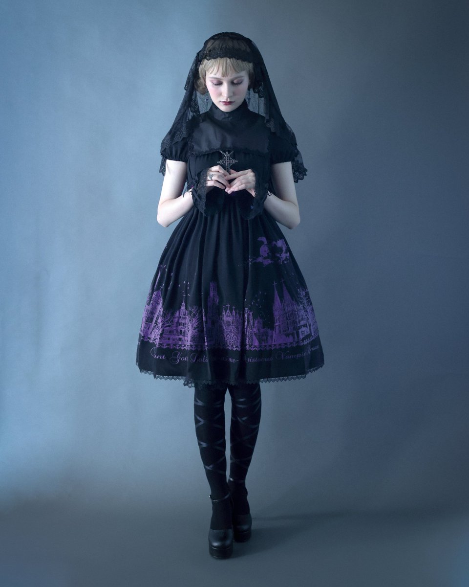 まもなく12時から販売開始】 ✞サイレントムーンワンピース(ミニ丈