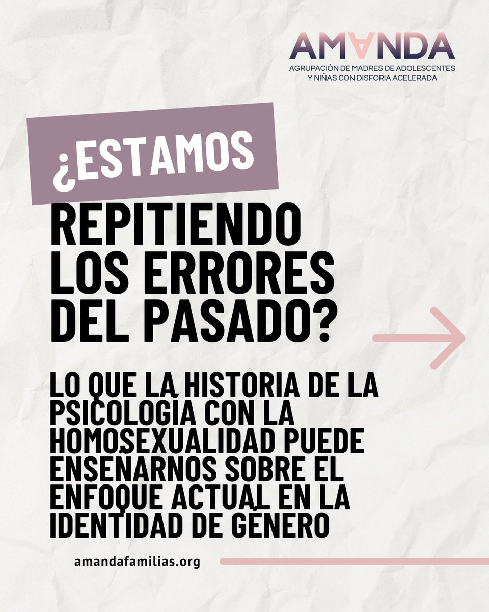 🧵 HILO

¿Estamos repitiendo errores del pasado con la identidad de género?
Lo que ocurrió con la homosexualidad y la psicología en el siglo XX puede enseñarnos mucho hoy.
👇