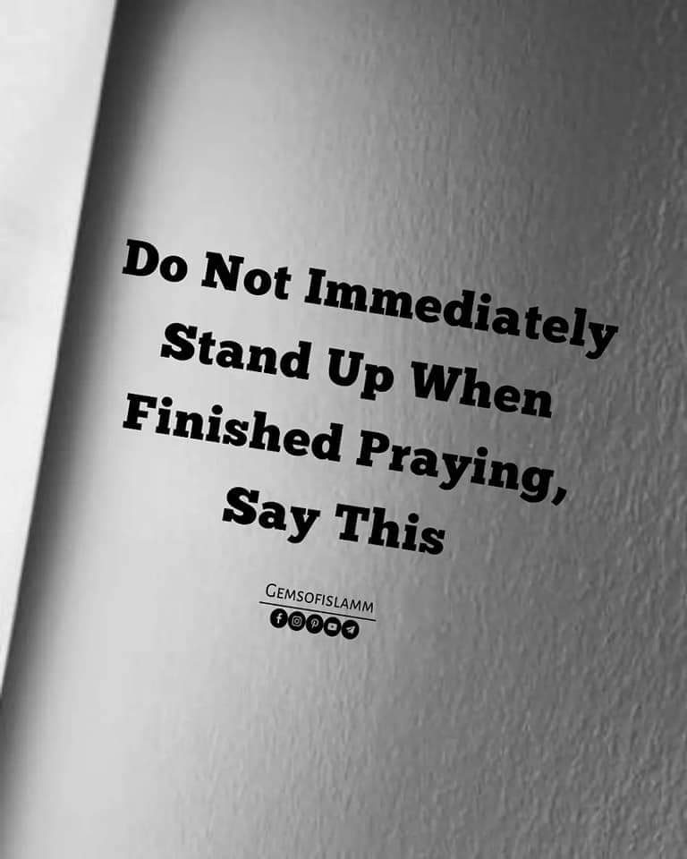 salahudeen33's tweet photo. Do Not Immediately Stand Up When Finished Praying Say This

THREAD https://t.co/Tz8B5TXuCE