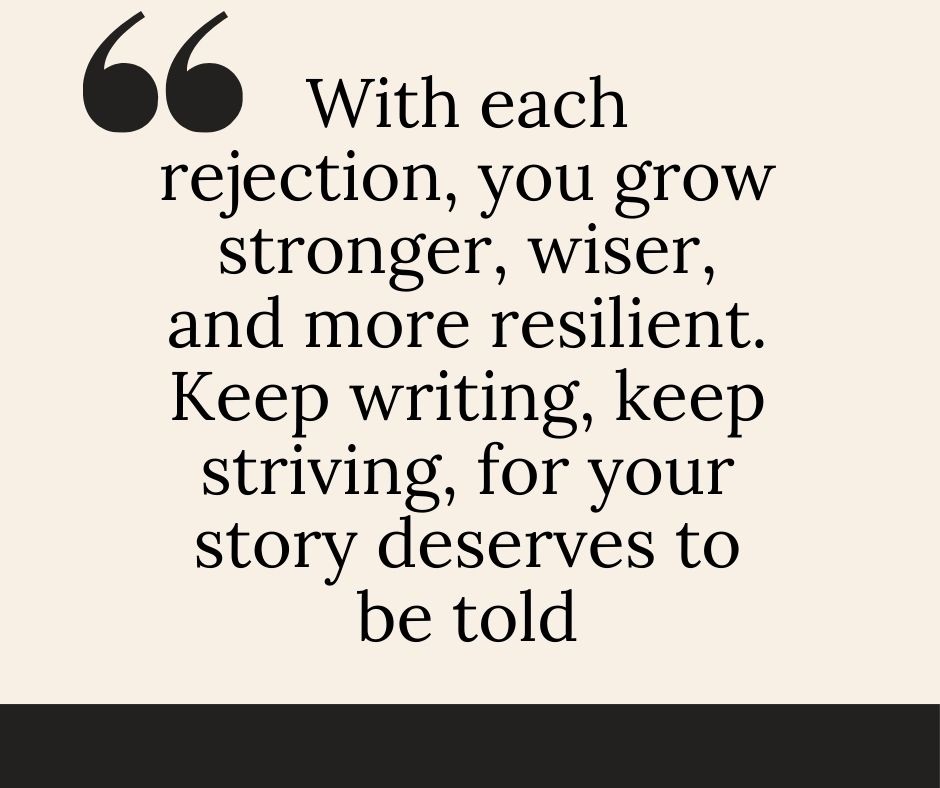 Rejection is not the opposite of success, it’s proof you’re in the game.

Authors—every “no” sharpens your voice.
Readers—the books you love survived dozens of rejections to reach you.

If you’re a writer: what keeps you going when it gets hard?
#WritingJourney #AuthorMindset