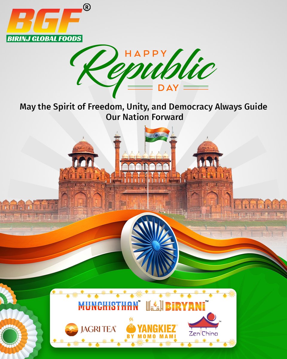 BirinjGlobal's tweet photo. This Republic Day, celebrate the flavors that unite India! 🇮🇳
From every grain of rice to every rich spice — experience the true taste of togetherness with #WaahBiryani by #BirinjGlobal Food. ❤️
Let every bite remind you of home, heritage, and happiness!
#DesiFlavours #FoodLovers https://t.co/EGTHyIbxMs