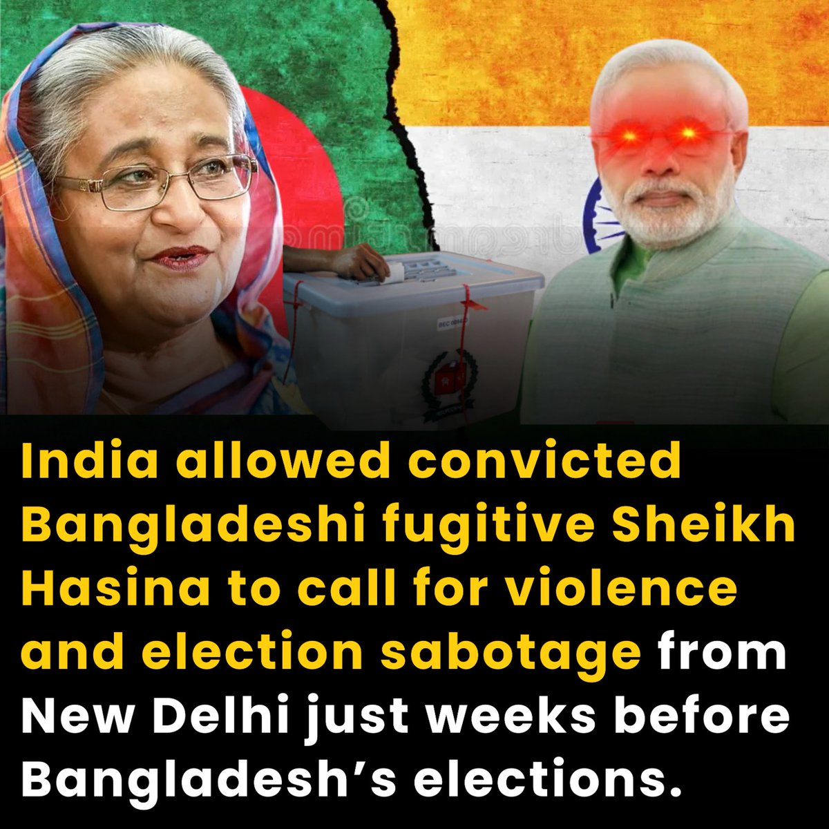 sixzero7890's tweet image. Allowing a convicted fugitive to incite election sabotage from New Delhi while ignoring an extradition treaty, isn’t neutrality. It’s selective compliance. Bangladesh warns that this undermines democracy, trust, and regional stability.
#Bangladesh #India #NonInterference #Iran