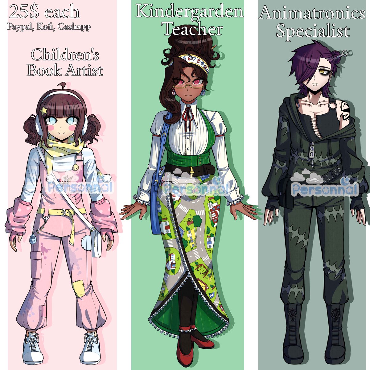 Open Danganronpa adopts!! Pls comment below or in the toyhouse link if you want to claim!