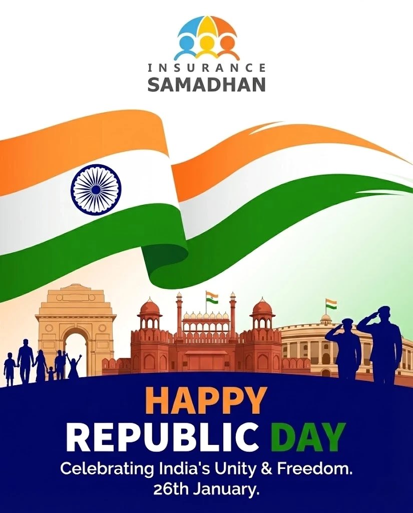 InsuranceSamad1's tweet image. Wishing you a very Happy Republic Day. May the values of our Constitution continue to guide us towards progress and unity.

#insurancesamadhan #HappyRepublicDay #26thJanuary #IndianConstitution #JaiHind