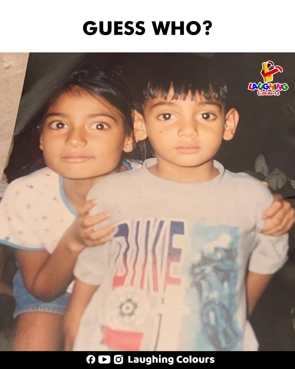 LaughingColours's tweet image. Guess who these kids are 🤔

#GuessWho #ThrowbackPic #FunPost #NostalgiaVibes #ViralImage #fblifestyle