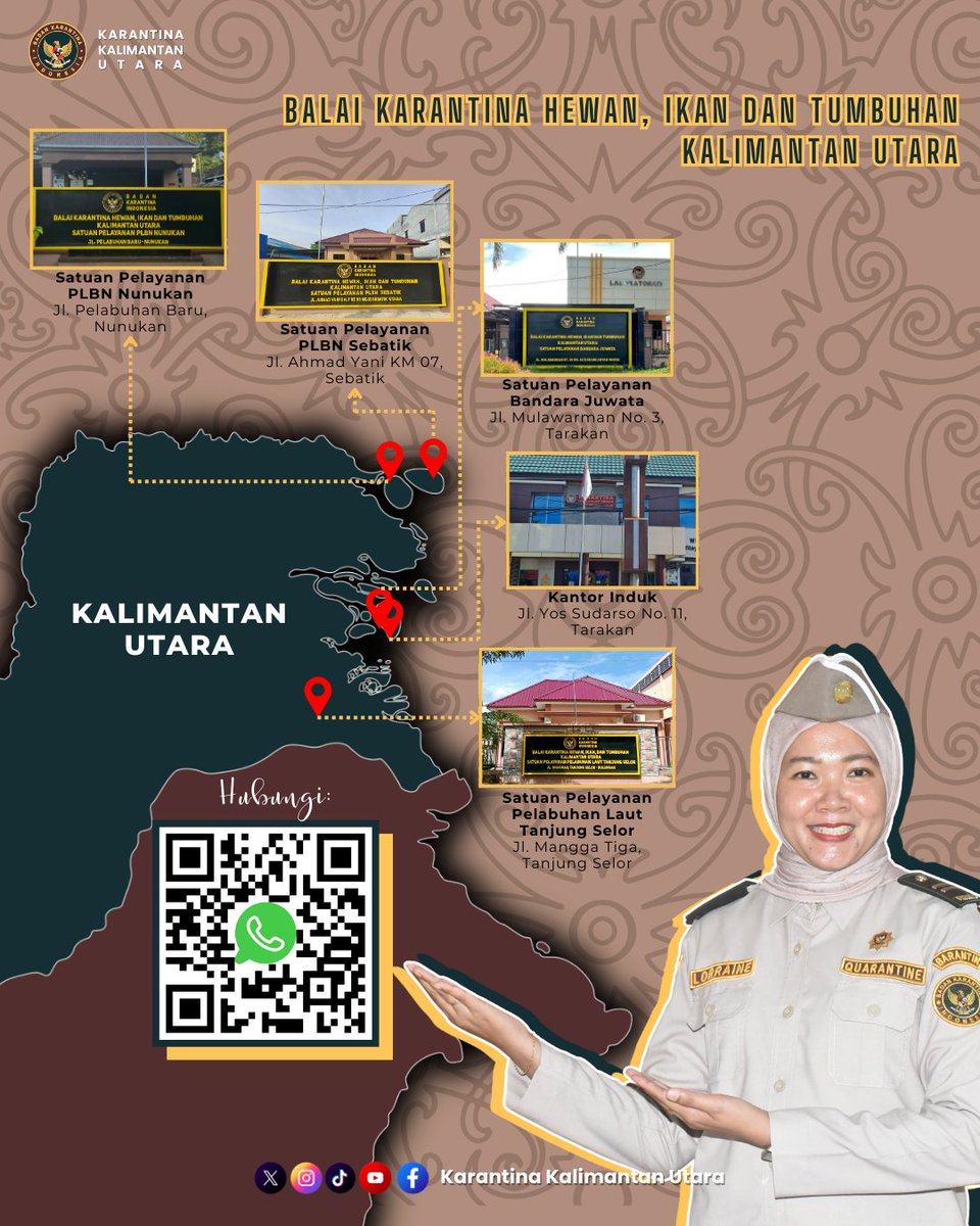Karantina Kalimantan Utara melaksanakan penandatanganan Pakta Integritas pada apel pagi hari Senin (19/1)
Baca selengkapnya instagram.com/p/DT9sJK0iawa/…

#KarantinaIndonesia
#SDMKuat
#BerAKHLAK
#ASNBerintegritas
#KerjaProfesional