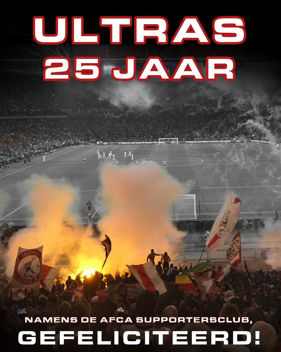 AFCASC's tweet photo. Vandaag is het precies 25 jaar geleden dat een groepje op de noordzijde van de ArenA Ajax op een fanatieke manier wilde steunen tijdens de wedstrijden. 

Nog altijd geldt: door heel Nederland geïmiteerd, maar nooit geëvenaard. 

#ultras #afcasc #ajax https://t.co/0JZQjIuD8i