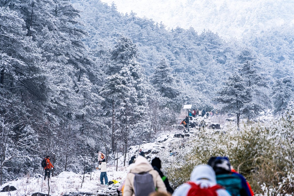 _NiceYa_'s tweet photo. Baizhangling after the snow, where winter tranquility and beauty intertwine. Come experience this pure paradise! ❄️ #Lin'anWinterScenery #SnowClearing #WinterViews #NaturalBeauty https://t.co/J6TRWUsZjx