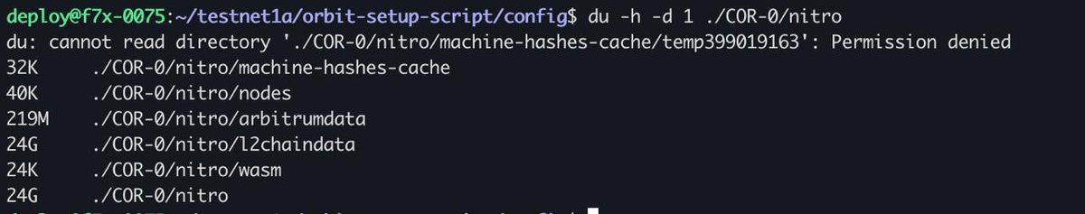 🛠️ DevLog – #L3 Data Growth vs Data Mobility (Testnet-1a)

Over the last 48–72 hours on Testnet-1a (self-managed #L3) we finally have some rough numbers on data growth:

🔹 What We’re Seeing
- Sequencer side is growing around 4–5 GB/day.
- That’s roughly 150 GB/month → about 1.8