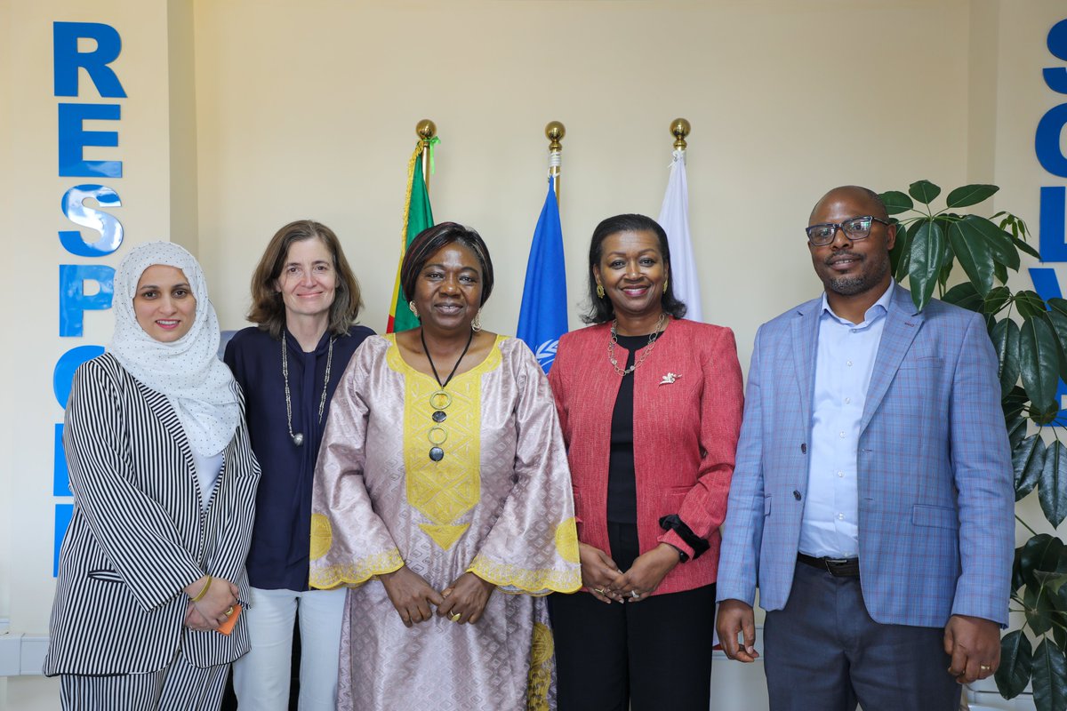 UNHCREthiopia's tweet image. UNHCR Rep. @AissatNdiaye welcomed Mrs. Jennet Kem, @unwomenethiopia Rep. in 🇪🇹, for a courtesy visit. Discussions focused on our close collaboration to strengthening women leadership, women's economic empowerment, advancing gender equality &amp;amp; solutions from the start.