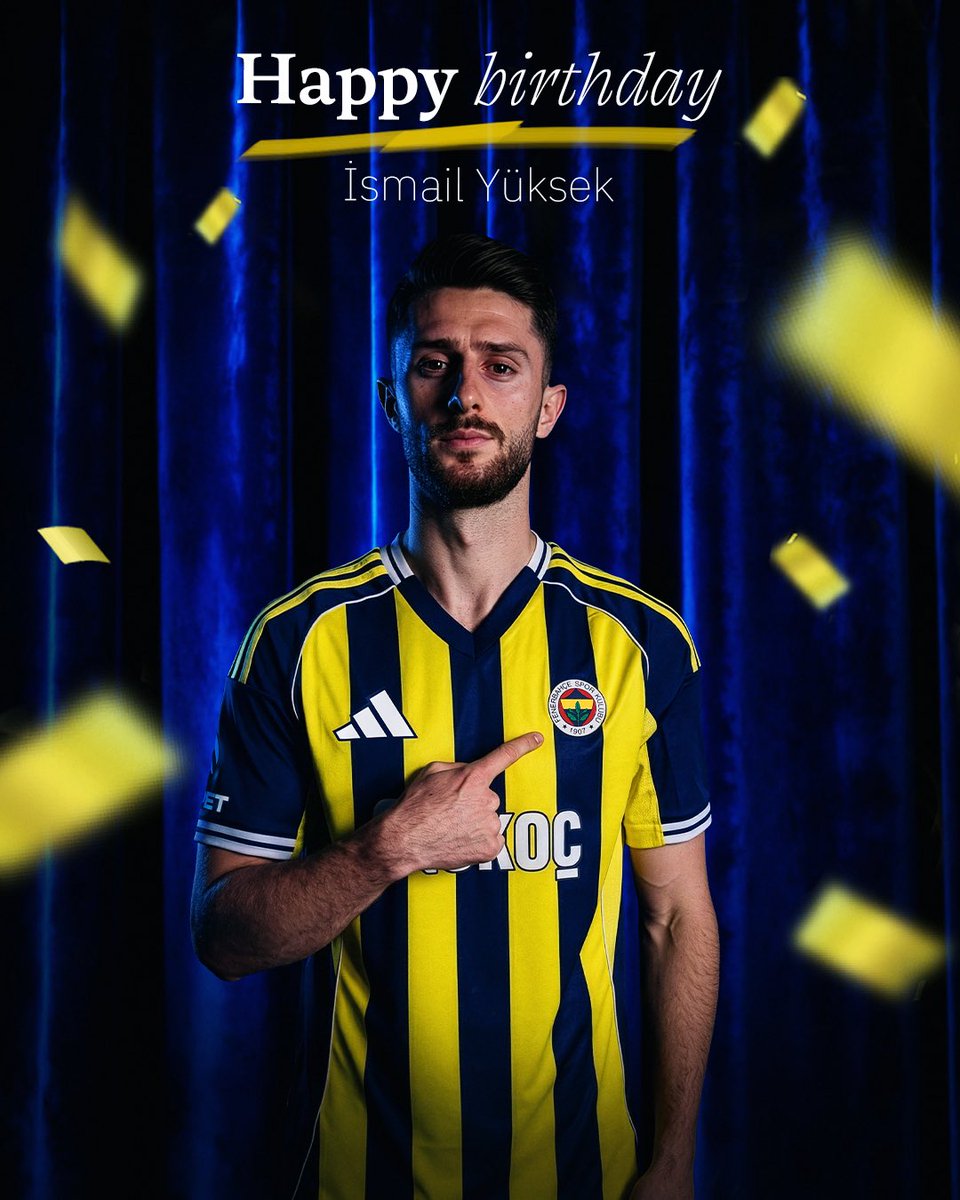 Bugün futbolcumuz İsmail Yüksek’in doğum günü. Mutlu yıllar İsmail!