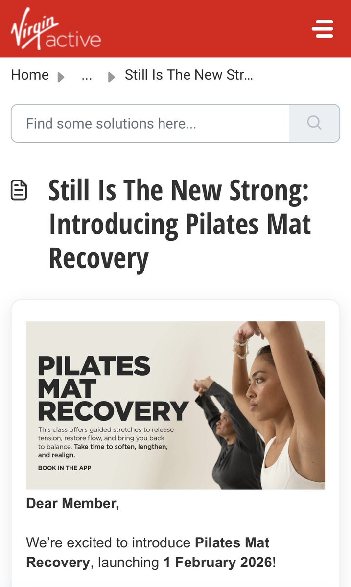 They renamed Yoga to Pilates Mat Recovery! I wonder why?