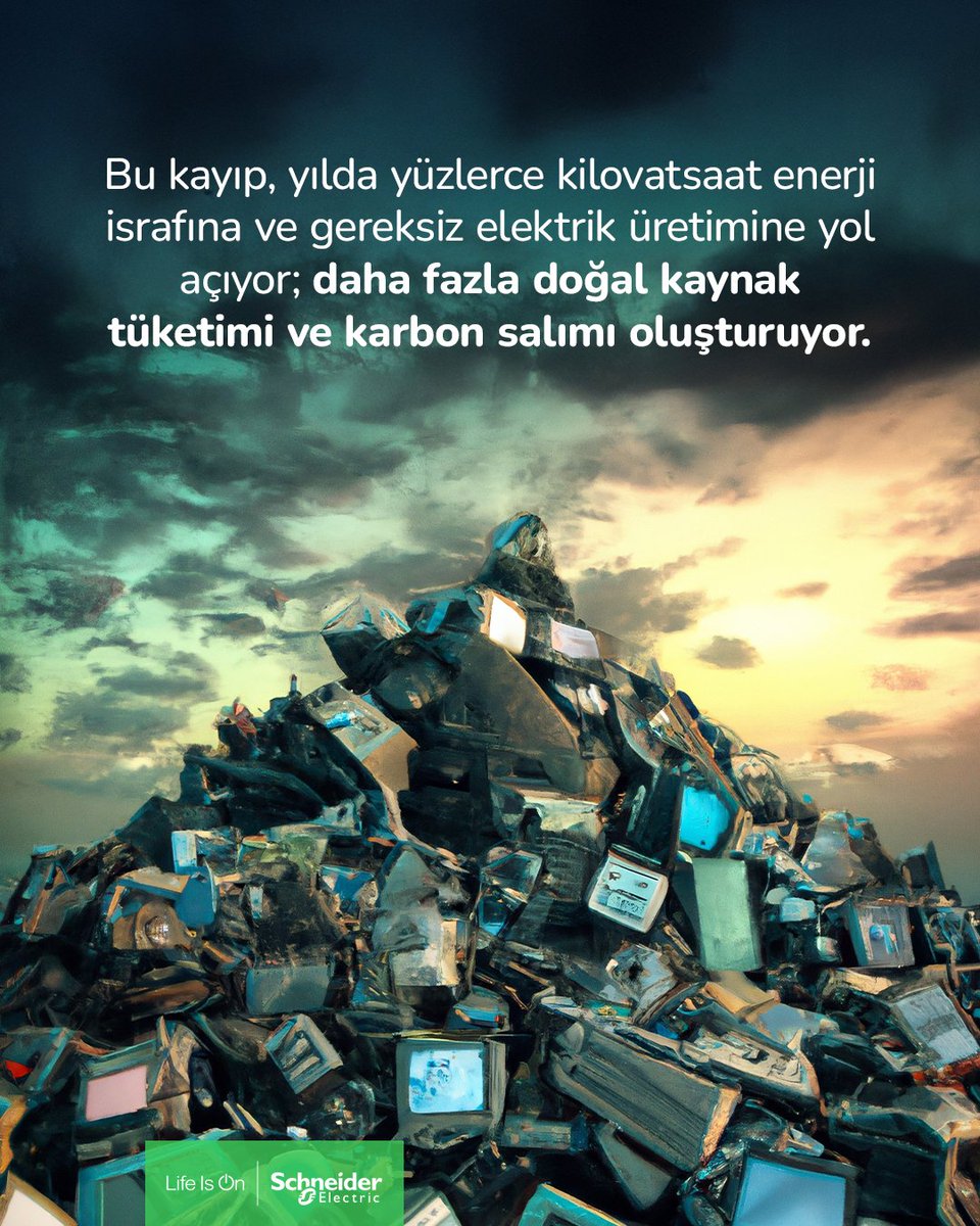 ⚡️ Enerji israfı, çoğu zaman fark edilmeden gerçekleşiyor.

Üretilen enerjinin önemli bir bölümü, verimsiz kullanım nedeniyle boşa harcanıyor. 
Bu durum yalnızca enerji kaybı değil; aynı zamanda gereksiz kaynak (cont) spr.ly/l/6010ChLJ6