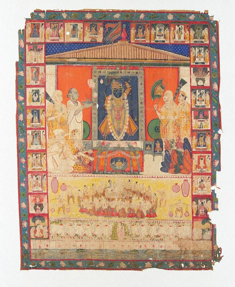 初出品資料紹介】インドの寺院用掛布：ピチワイ（18世紀