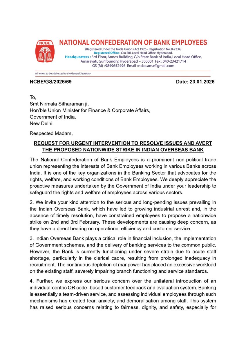 National Confederation of Bank Employees tweet media