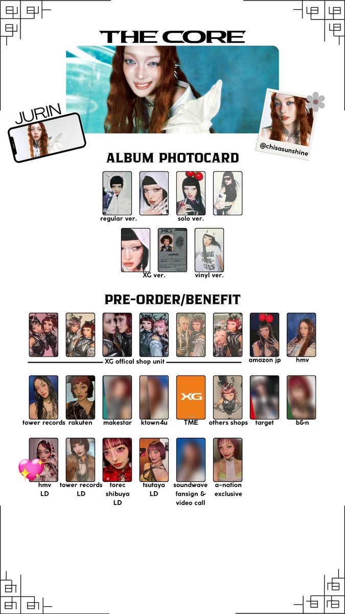 XG NEW DNA HMV JURIN ラキドロ トレカ XG NEW DNA HMV ラキドロ