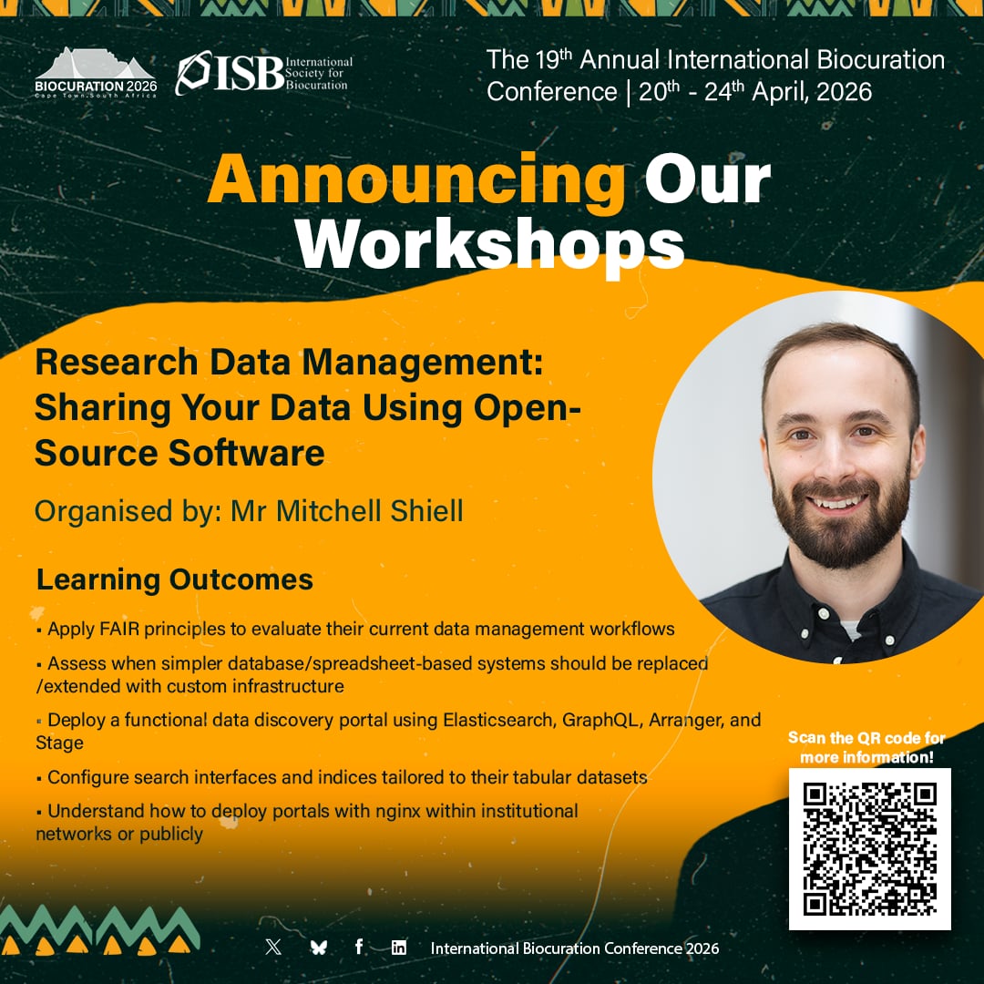 International Biocuration Conference 2026 tweet media