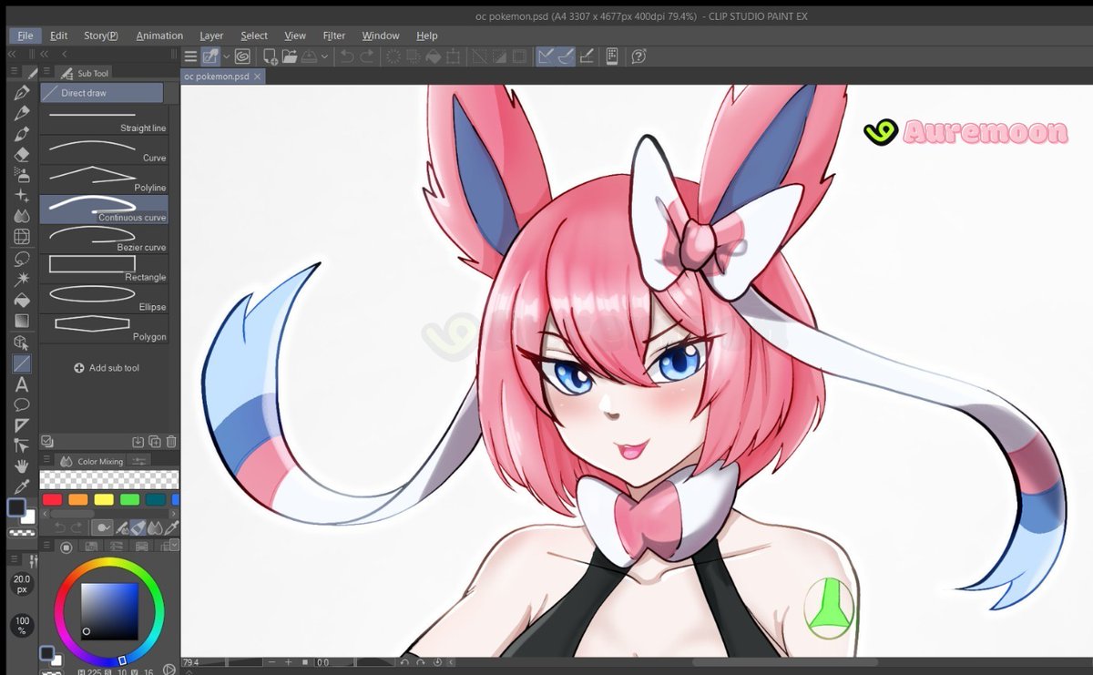 Working on a new anthro Pokemon #WIP 💗

Which Pokemon do you think it is babes? Guess beloww! >w< #VGen #VGenComm