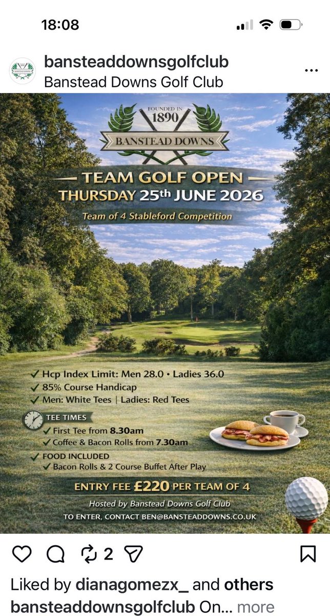 Banstead Downs Golf tweet media
