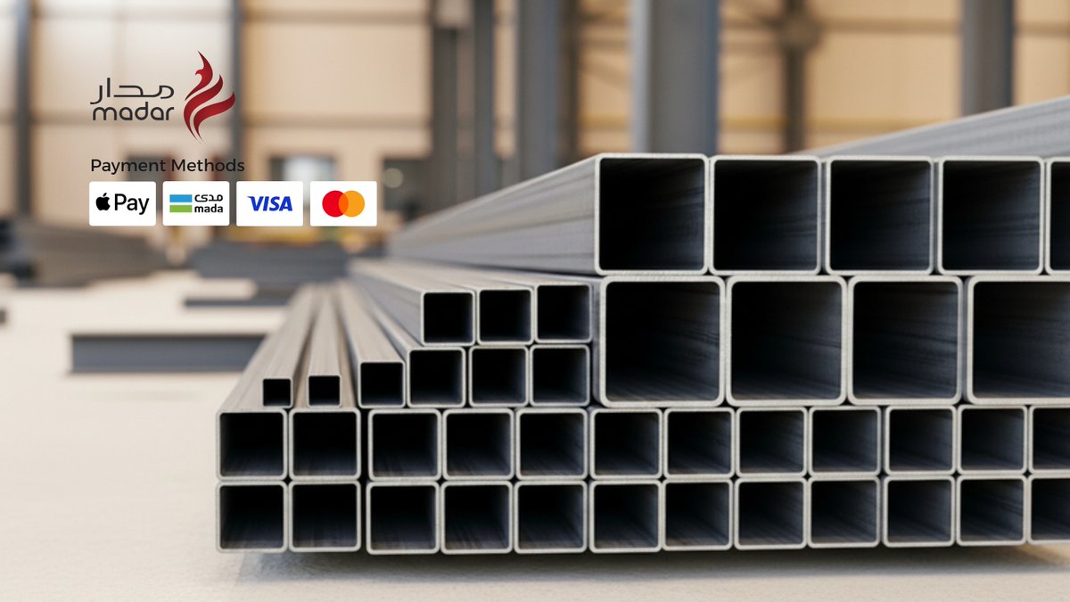 madarbuilds's tweet image. Need steel? We’ve got you covered.
Steel Square Tubes (SHS) in stock now at Madar. • Sizes: 12x12mm to 200x200mm • Thickness: 0.7mm to 10.0mm • Standard 6m lengths

Order your supply today. 🚛madar.com/en_SA/steel-sq…

#Steel #Fabrication #Construction #Metalwork
