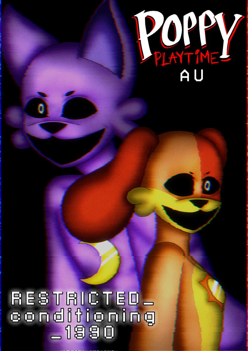 AngelShroud's tweet photo. This is just the cover of a oneshot i wrote in Wattpad. But i want to share this because i really love the final version.  #PoppyPlaytime #fanart #fanfic #poppyplaytimeau #Catnapxdogday https://t.co/Y7PJmhWIO1