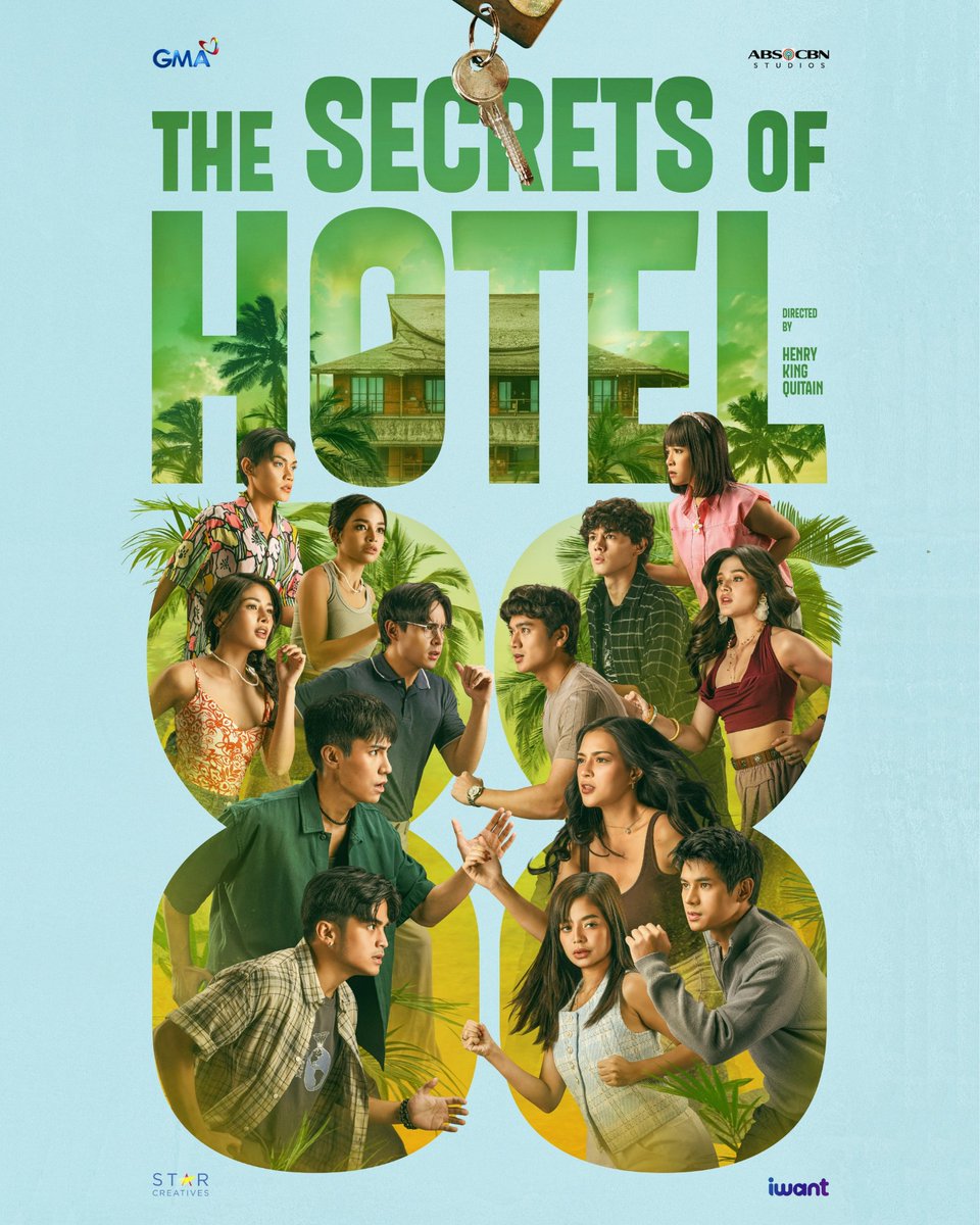 StarCreativesTV's tweet image. Ito na ang isa sa pinakamalaking sikretong malupit na inaabangan niyo. 

#TheSecretsofHotel88 Official Poster is out now!

Poster by: Justin Besana
Photographed by: Xander Angeles