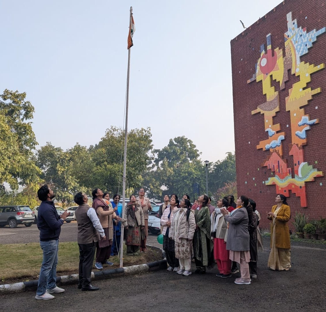 ghs53chd's tweet photo. Tricolour unfurled at GMHS 53 with great enthusiasm and a true spirit of patriotism by the school Headmistress,teachers and students on REPUBLIC DAY 2026.
@SchoolEduChd https://t.co/PFcognewlm