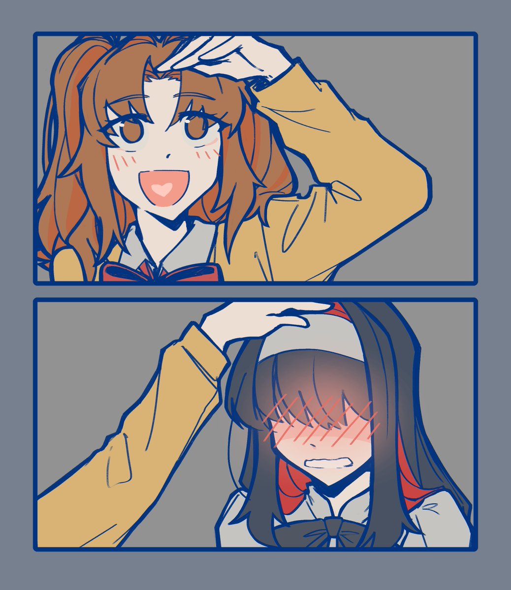 dobusuto's tweet image. [commission] Height-Gap Yuri 📐