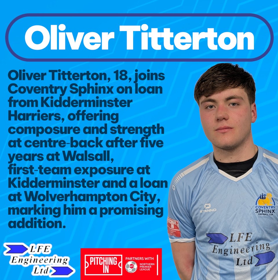 Get to know the players! Coventry Sphinx proudly welcomes our newest additions to the Sphinx family as they begin their football journey. Take a look at their stories so far and give them all a warm Sphinx welcome! ⚽💙

#CoventrySphinx #nonleague