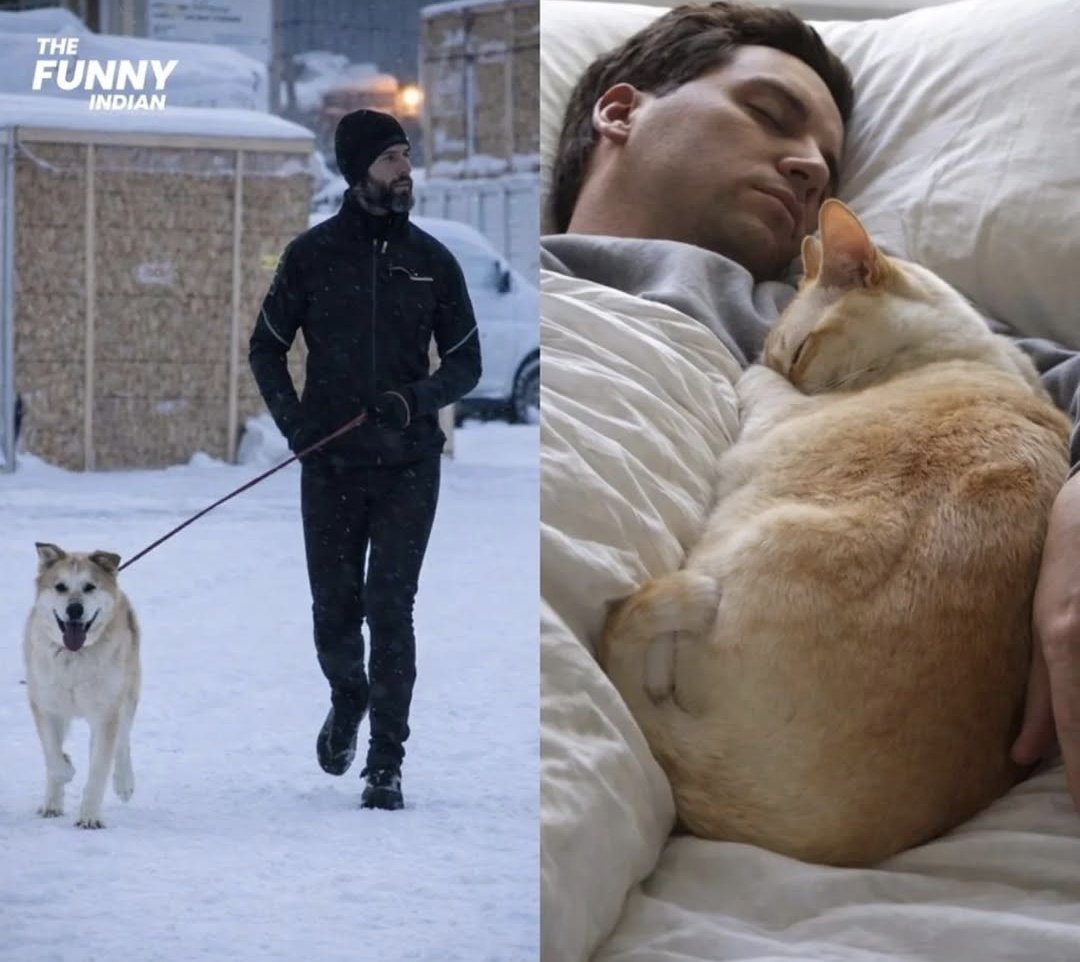 DOG people at          CAT people at 
6 AM                            6 AM