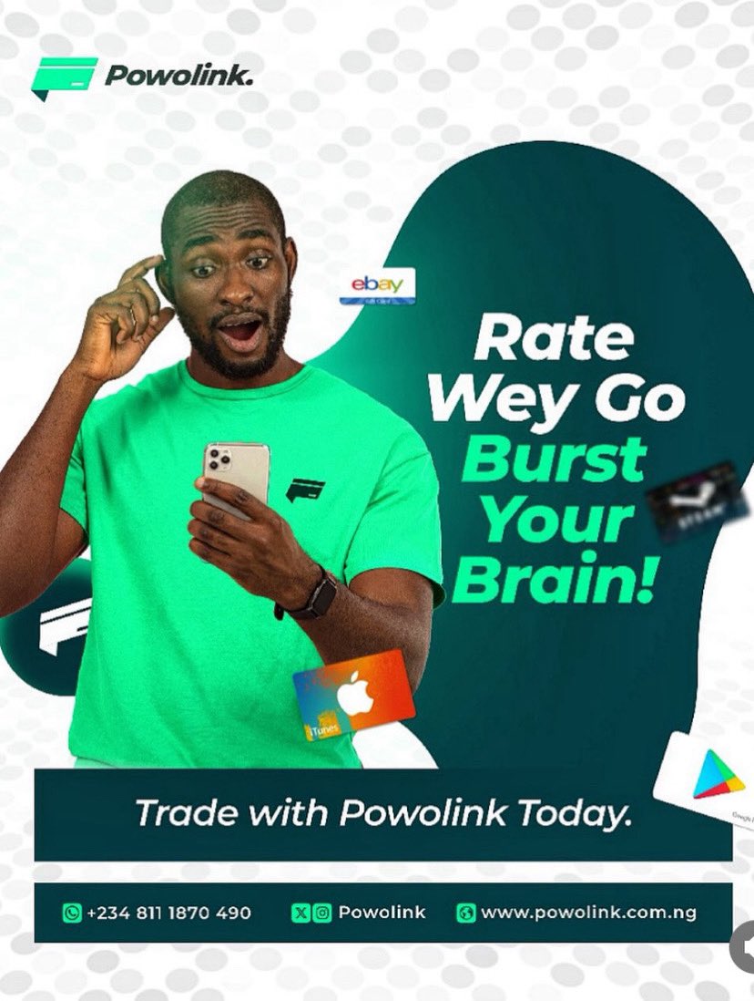 POWOLINK's tweet photo. Your gift cards shouldn’t just sit, turn them into instant cash with Powolink! 💳💸

Get high rates, fast payouts, and secure transactions when you trade your Amazon, Apple, Google Play, Steam, eBay, and more gift cards on Powolink.

📲 Trade with Powolink today, Send a DM https://t.co/x8U2QrhMQJ