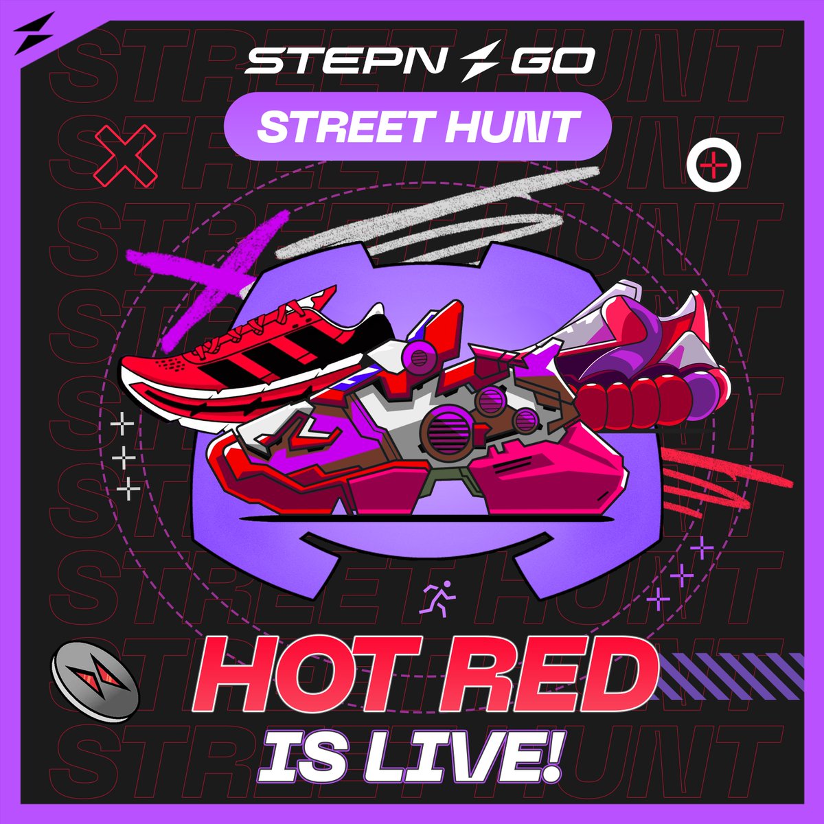 Crypto30Y's tweet photo. ⚡️ STEPN GO Street Hunt Week 3 is LIVE! 🔴

After an amazing run with Royal Purple in Week 1 and Green finds in Week 2, it’s time to turn up the heat:
Week 3 Theme: Hot Red ❤️
Participants are invited to head outside, walk with #STEPNGO, and hunt for red in the real world. Same rules, new color, fresh vibes.

📅 Duration
Jan 26, 00:00 UTC – Feb 2, 23:59 UTC

♦️ How to Join the Hunt
1⃣While walking with STEPNGO, participants must find and photograph at least 3 different Hot Red items in their surroundings.
2⃣They then compile one single image that includes the 3+ red item photos plus their STEPN GO social share page, clearly visible.
3⃣Share your image on X with the hashtags: #STEPNGO #StreetHunt #Red
4⃣Submit your X post link in ⁠STEPNGO Discord hunt-the-street Channel.

💫New color. Same streets. Endless creativity.
Let the hunt continue 🚶‍♂️📸