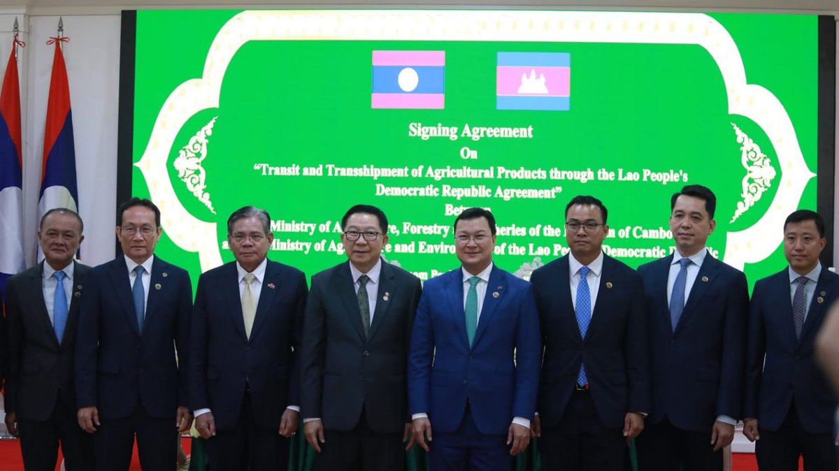 【柬老签署跨境运输协议 协助柬农产品出口中国】

柬埔寨和老挝签署《农产品跨境运输协定》，推动农产品互通。

新闻链接：cc-times.com/posts/31083