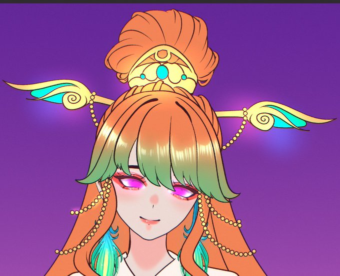 I really wanted to draw Kiara in an Asian outfit ehehehe. #KFPicasso #art #wip