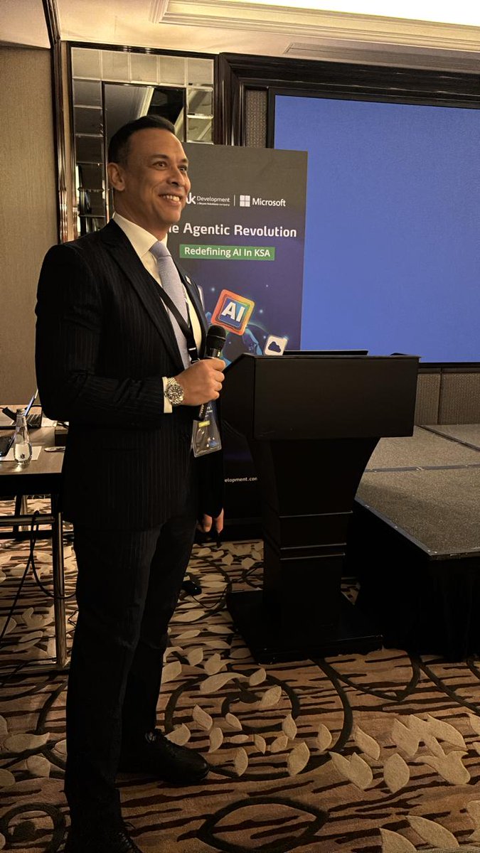 We are officially kicking off The Agentic Revolution: Redefining AI in KSA with opening remarks by Mohamed Nassag.

The welcome note sets the stage for a full day of insights and forward-thinking discussions, highlighting the transformative role of AI in shaping government