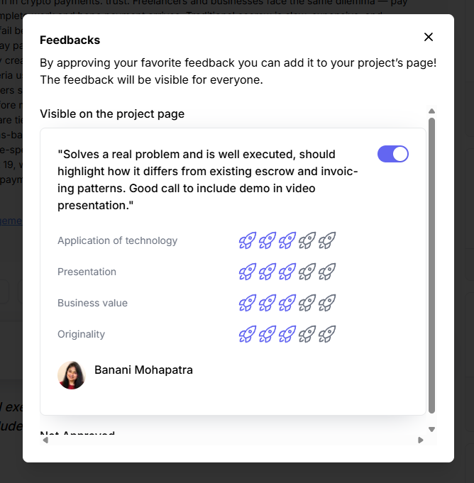 khahtm's tweet photo. Just got our first feedback on Arc Invoice and it made my day 🙏🙏🙏

Big thanks to Banani @banani29  for taking the time to review and leaving such thoughtful comments. Means a lot when someone actually checks out what you're building

We're still in the hackathon and would love more eyes on the project. If you have a minute, check it out and drop some feedback, good or bad, all helps us improve

https://t.co/DCrUEbq1A9

And if you're building something too, drop your link. Happy to return the favor. Let's support each other