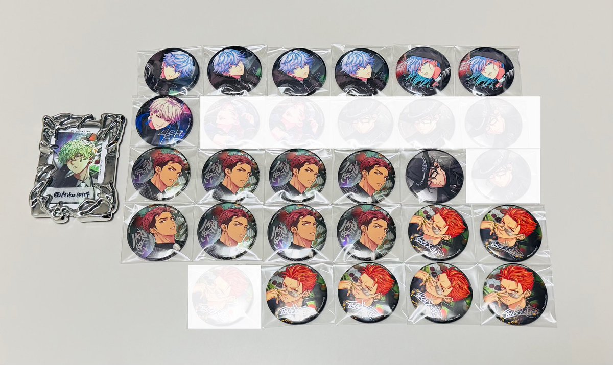 交換】 Paradox Live パラライ 6周年 缶バッジ 譲：珂波汰2 那由汰4 夏