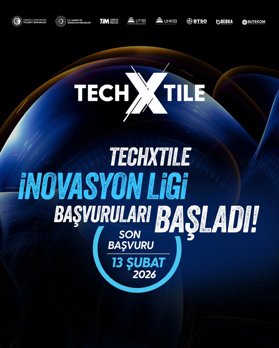TechXtile İnovasyon Ligi başvuruları başladı!

Son başvuru tarihi : 13 Şubat 2026

Detaylı bilgi ve başvuru : techxtile.net/inovasyon/