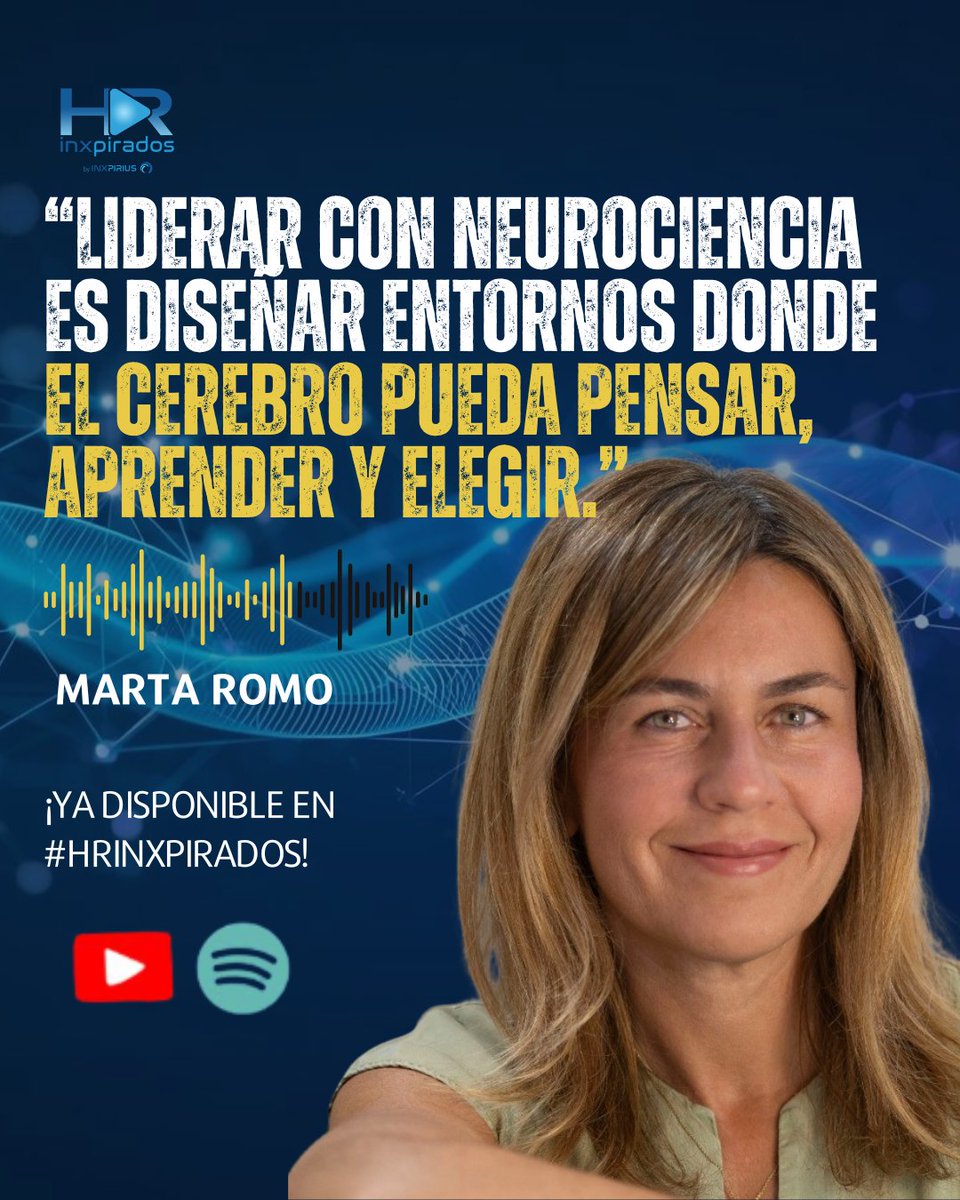 ¿De qué sirve hablar de bienestar, liderazgo o IA
si seguimos trabajando en contra del cerebro humano?

🎙️ #HRInxpirados con Marta Romo escúchalo en:

YouTube: buff.ly/2PsMykV
Spotify: buff.ly/MBo7659

#RRHH #neuroliderazgo #neurociencia