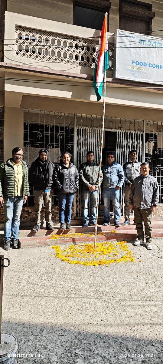 fcigangtok1's tweet photo. 77th Republic day celebration at FCI DO Gangtok 

#JaiHind 🇮🇳🇮🇳 https://t.co/mQegx61Ysb