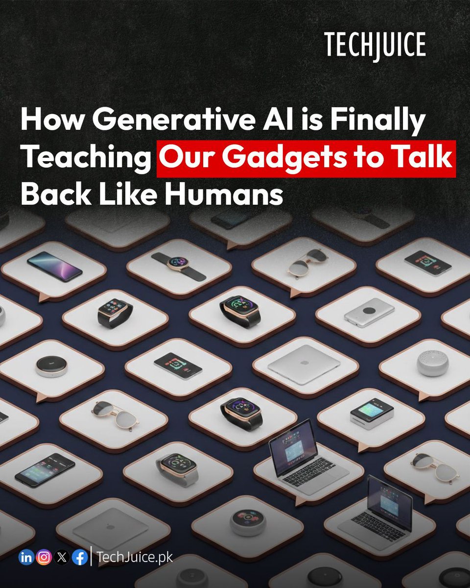 TechJuicePk's tweet image. Generative AI is Revolutionising Voice Tech and Smart Devices.
Generative artificial intelligence is reshaping voice technology and AI-powered hardware, helping devices understand and respond to natural human language like never before. 

#techjuice #generativeai #voicetech